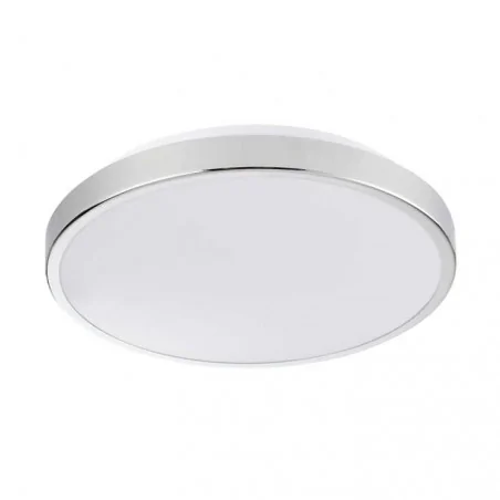 Plafony - plafon led biały chromowany 15w 4000k kern 30 314864 polux 