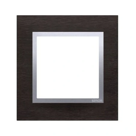 Ramki-instalacyjne - ramka pojedyncza metalowa inox yin drn1/78 simon 54 nature kontakt-simon 