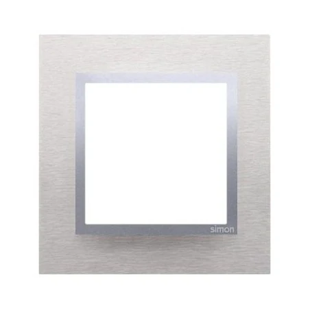 Ramki-instalacyjne - ramka pojedyncza metalowa inox klasyczny drn1/77 simon 54 nature kontakt-simon 