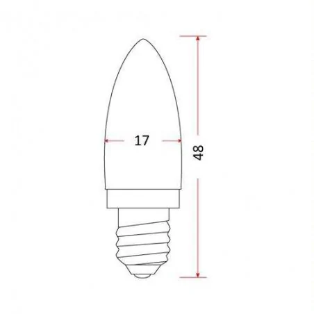 Oswietlenie-choinkowe - komplet 5 żarówek choinkowych 15v 5w z trzonkiem e10 rum lux 