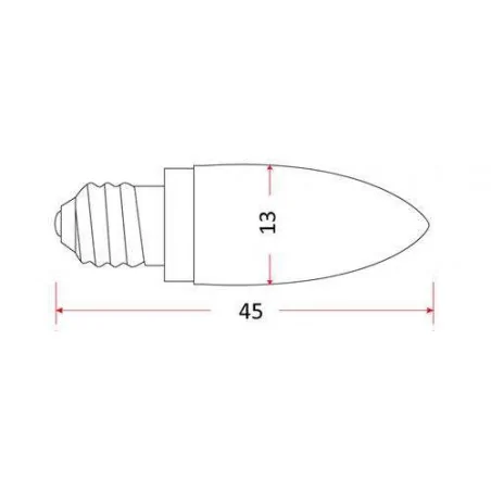Zarowki-tradycyjne - żarówki choinkowe 34v 3w ciepłe z trzonkiem e10 rum lux 