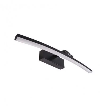 Kinkiety-lazienkowe - kinkiet led do łazienki w kolorze czarnym 8w neutralne światło 4000k mamba led 03883 ideus 