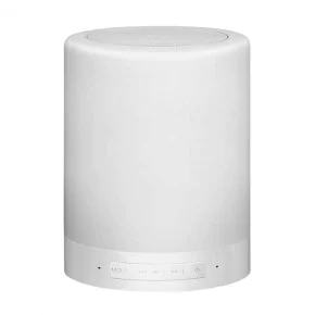 Lampki-biurkowe - przenośna lampka dekoracyjna led z głośnikiem bluetooth rgb funny led 306128 polux