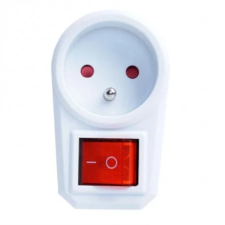 Rozgalezniki - złodziejka z jednym gniazdem i wyłącznikiem z-7 rum-lux 