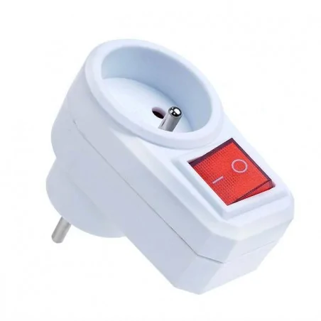 Rozgalezniki - złodziejka z jednym gniazdem i wyłącznikiem z-7 rum-lux 