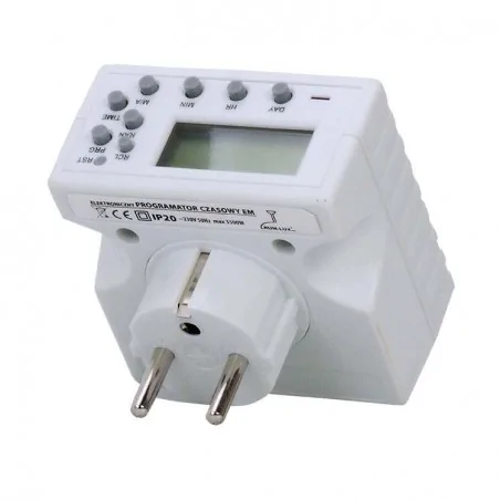 Programatory-czasowe - programator tygodniowy do gniazdka em rum-lux 