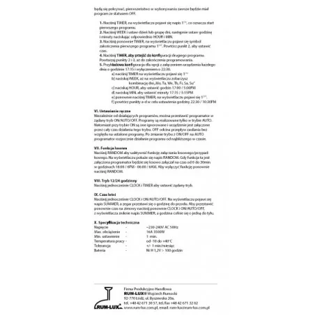 Programatory-czasowe - programator tygodniowy do gniazdka em rum-lux 