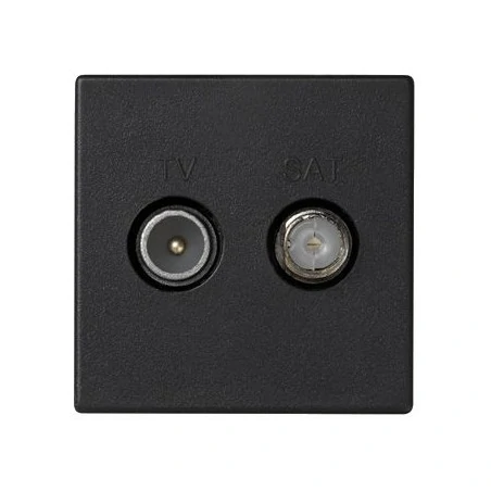 Gniazda-antenowe - gniazdo antenowe k45 tv-sat szary grafit k130a/14 k45 kontakt-simon 