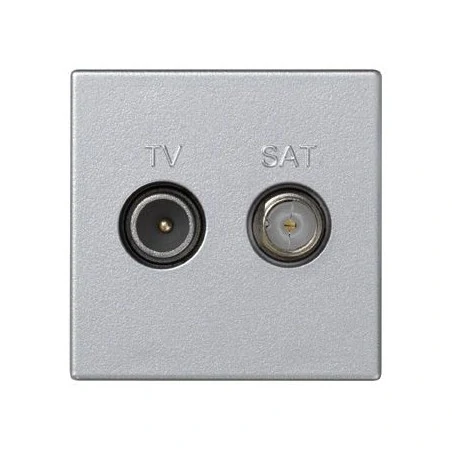 Gniazda-antenowe - gniazdo antenowe k45 tv-sat aluminium k130a/8 k45 kontakt-simon 