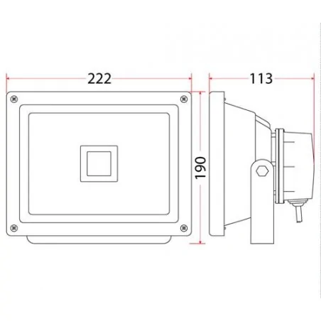 Naswietlacze-led-30w - naświetlacz led 30w z zimną barwą światła oh-30 rum-lux 