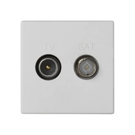 Gniazda-antenowe - białe gniazdo antenowe k45 tv-sat k130a/9 k45 kontakt-simon 