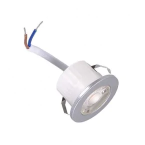 Oprawy-sufitowe - oprawa dekoracyjna led srebrna 4000k 3w okrągła fin  led c 03871 ideus 