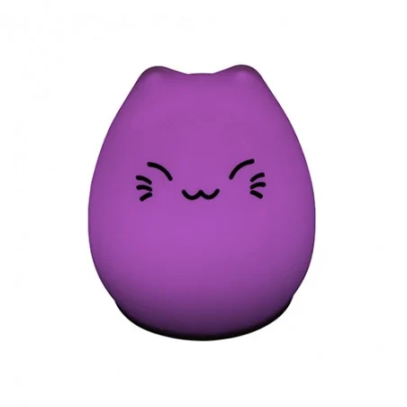 Oswietlenie-do-pokoju-dzieciecego - lampa stołowa biała kot na baterie 4500k pupil led 09886 ideus 