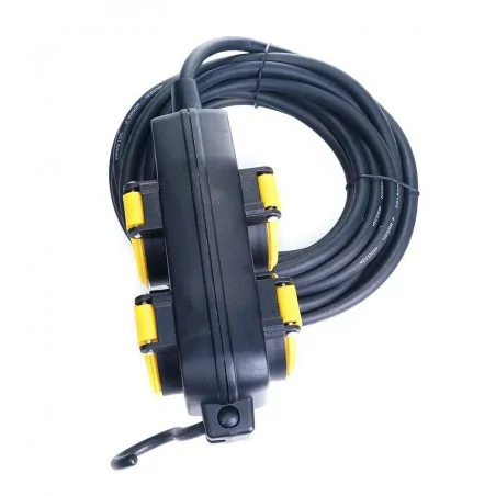 Przedluzacze-elektryczne - przedłużacz budowalny 4 gniazda 3x1,5mm 10m rum-lux 