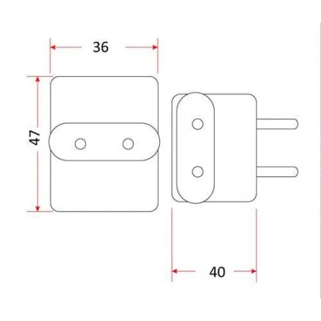 Rozgalezniki - potrójny rozgałęźnik do gniazdka bez uziemienia z-1 rum-lux 