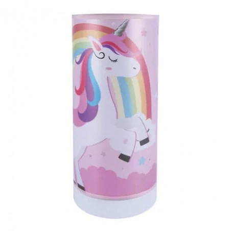Oswietlenie-do-pokoju-dzieciecego - lampka stołowa led dla dziecka z motywem jednorożca 3w 3000k mila led 03885 ideus 
