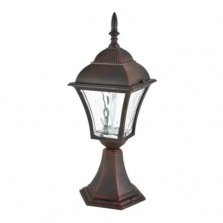 Lampy-ogrodowe-stojace - niska lampka do ogrodu stojąca led wiśniowa 40cm 3000k paris led 302052 polux 