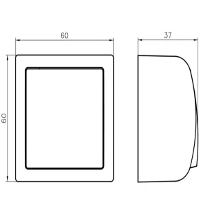  Włącznik światła z podświetleniem natynkowy ŁN-1BS/00 BIS OSPEL 