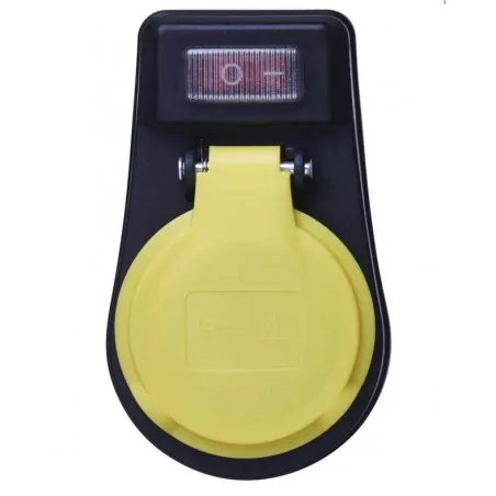 Rozgalezniki - gniazdo ip44 czarno-żółte emos - 1905110002 