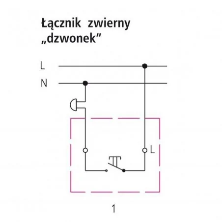 Wlaczniki-i-przyciski-dzwonkowe - przycisk dzwonkowy natynkowy biały bis ospel łn-6b/00 
