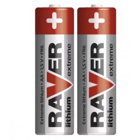 Baterie - bateria litowa raver lithium aa (fr6) blister 2 emos - 1321212000 