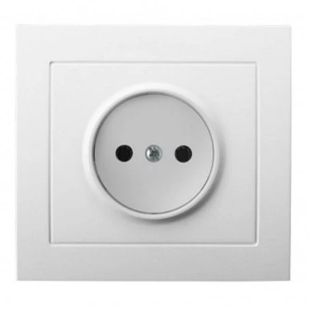 Gniazda-elektryczne - gniazdo pojedyncze białe gp-1w/00 kier ospel 