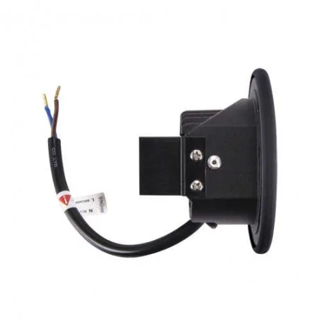 Oswietlenie-schodowe - czarna oprawa schodowa led okrągła 4000k azyl led c 03906 ideus 