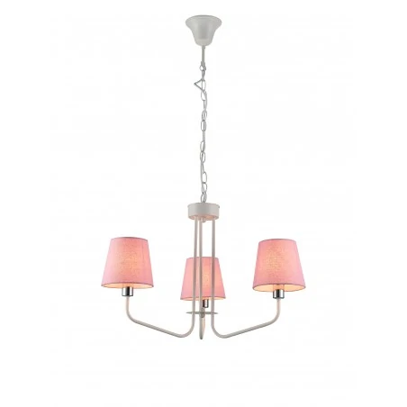 Lampy-sufitowe - oświetlenie wiszące o tkaninowych kloszach 3x60w e14 york 50203097 ledea 