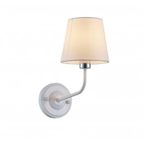 Kinkiety-do-salonu - klasyczna lampa ścienna biała 1x60w e14 york 50401104 ledea 