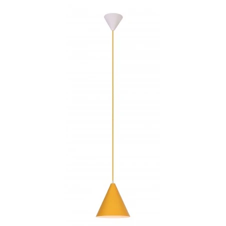 Lampy-sufitowe - lampa wisząca w kolorze żółtym 1x40w e27 voss 50101179 ledea 