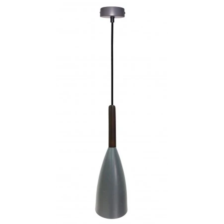 Lampy-sufitowe - lampa wisząca metalowo drewniana 1x40w e27 flen 50101262 candellux 