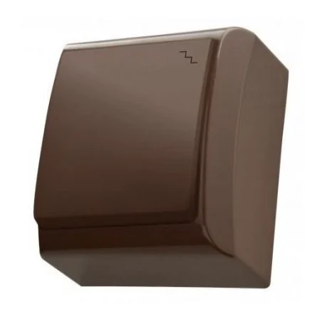 Wylaczniki-schodowe - brązowy włącznik schodowy ip20 natynkowe łn-3b/24 bis ospel 