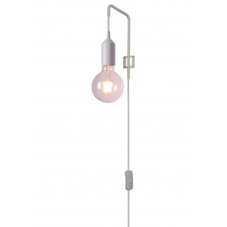 Kinkiety-do-salonu - biała lampa ścienna w stylu industrialnym e27 laren ledea 50401189 candellux 