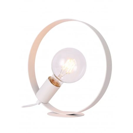 Lampki-nocne - lampka stołowa okrągła z widoczną żarówką 1x40w e27 nexo 50501201 candellux 