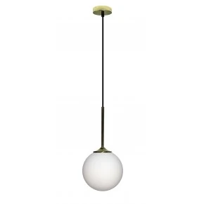 Lampy-sufitowe - wisząca lampa czarno- biała 15cm 40w e27 glasgow 50101279 ledea 