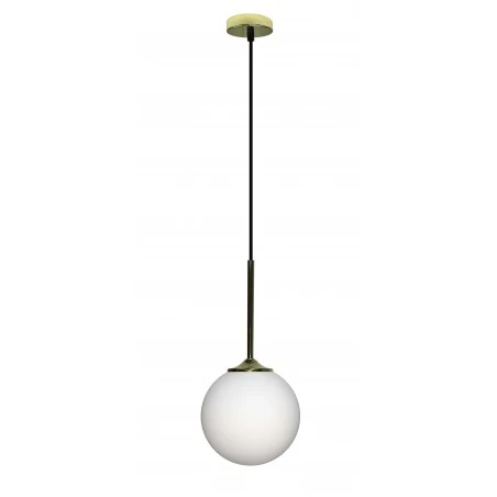 Lampy-sufitowe - wisząca lampa czarno- biała 15cm 40w e27 glasgow 50101279 ledea 