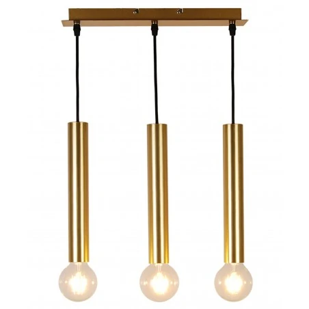 Lampy-sufitowe - nowoczesna lampa sufitowa potrójna złota 3xe27 dallas 50103037 candellux 