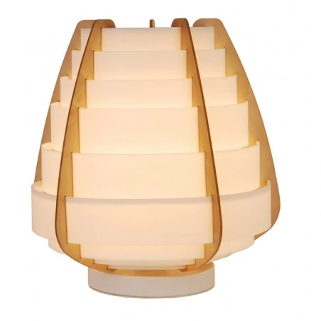 Lampki-nocne - lampa stołowa beżowa e27 40w nagoja 50501039 candellux 