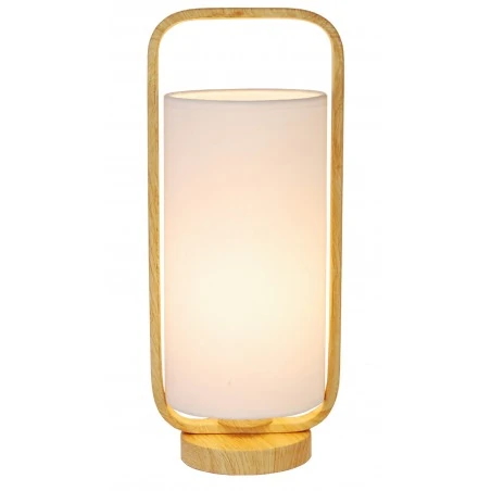 Lampki-nocne - lampa stołowa w kolorze jasnego drewna 1xe27 isumi ledea 50501044 candellux 
