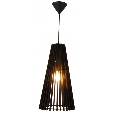 Lampy-sufitowe - lampa wisząca z czarnym ażurowym kloszem 1xe27 osaka ledea 50101031 candellux 