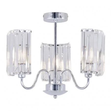 Lampy-sufitowe - lampa sufitowa wisząca na trzy źródła światła e27 delia 3 316486 polux 