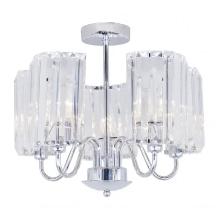 Lampy-sufitowe - wisząca lampa sufitowa na 5 żarówek e27 20w delia 5 316493 polux 