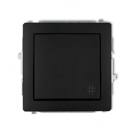 Wylaczniki-krzyzowe - włącznik krzyżowy czarny mat 12dwp-6 deco karlik 
