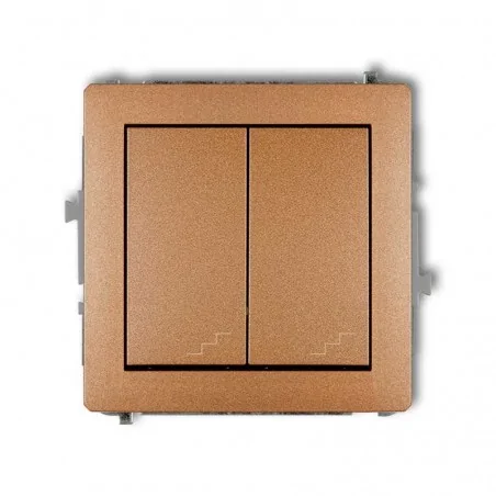 Wylaczniki-schodowe - włącznik schodowy złoty metaliczny 8dwp-33 deco karlik 