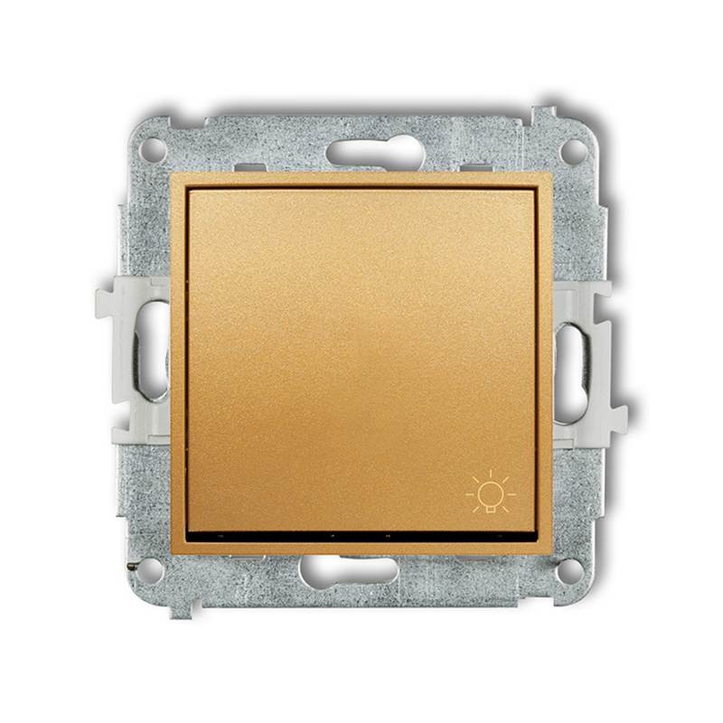Wylaczniki-typu-swiatlo-zwierne - przycisk zwierny światło z piktogramem złoty 29mwp-5 deco mini karlik firmy Karlik 