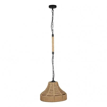 Lampy-sufitowe - lampa sufitowa beżowy sznur na żarówkę e27 augusta rope 314543 polux 