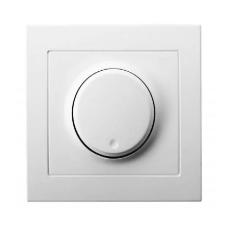 Regulatory-oswietlenia - łp-8w/00 biały ściemniacz przyciskowo-obrotowy do oświetlenia żarowego i halogenowego kier ospel 