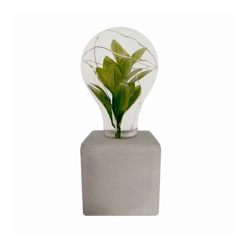 Lampki-biurkowe - lampka dekoracyjna na baterie ze sztuczną rośliną liv 2 polux firmy POLUX GOLDLUX 