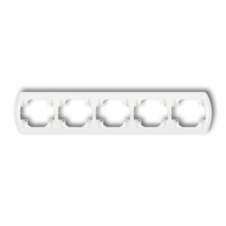 Ramki-pieciokrotne - ramka pięciokrotna pozioma biała rh-5 trend karlik 