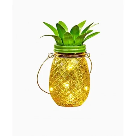 Lampy-solarne-balkonowe - słoik solarny led ananas lampka pineapple 3000k 315878 polux 